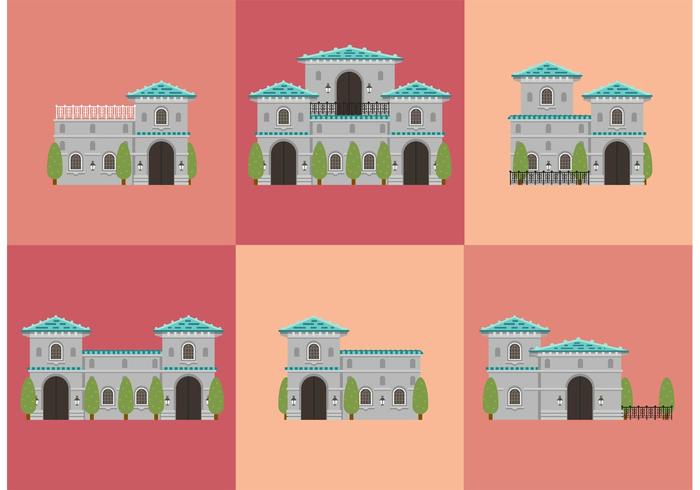 Mansion Vectors Mansion Vectors