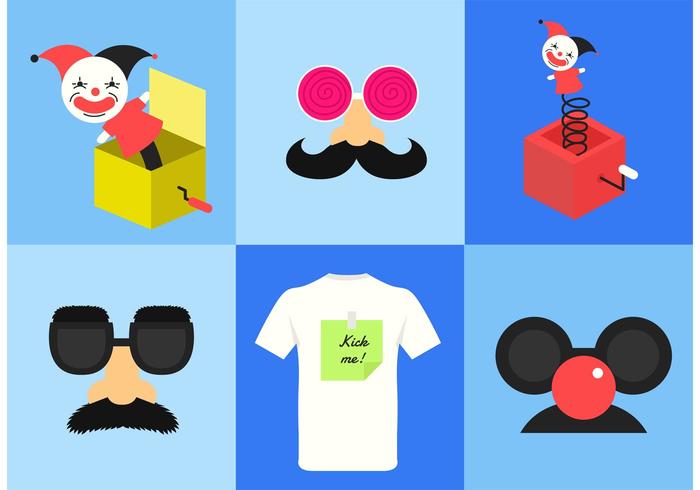 April Fool's Vector Elements April Fool's Vector Elements