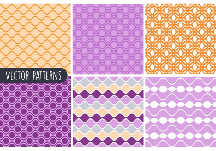 Colorful Geometric Vector Pattern Set Colorful Geometric Vector Pattern Set