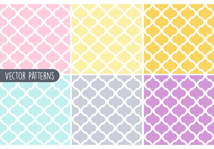 Pastel geometrische Vector Pattern Set Pastel geometrische Vector Pattern Set