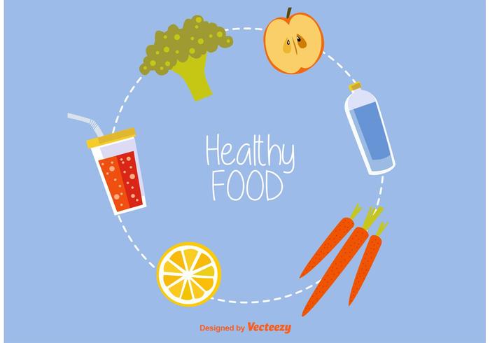 Healthy Food Vector Icons