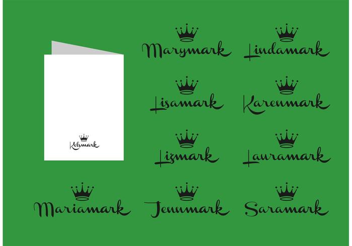 Free Vector Hallmark Card Names