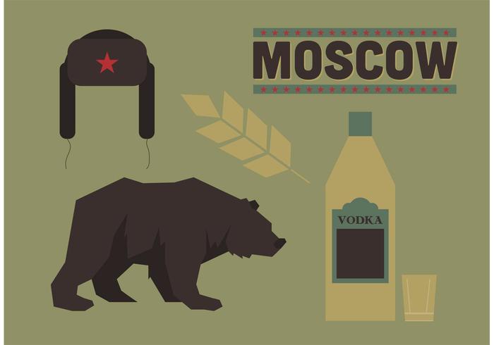 Russia Symbols Free Vector