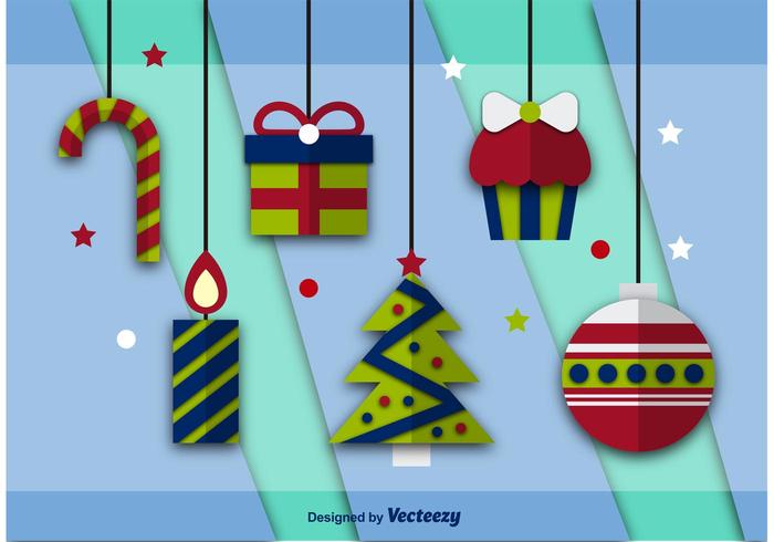 Flat Vector Christmas Icons