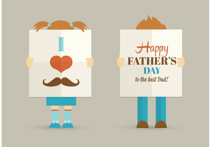 Free Father's Day Vector Poster