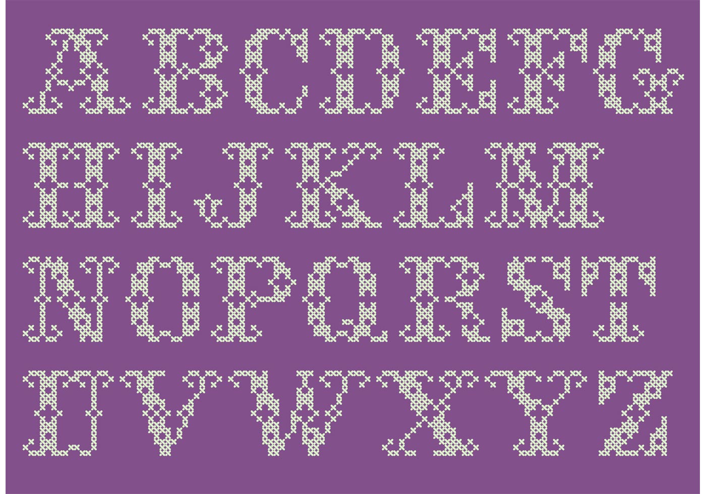 Set Of 2 Arithmetic For Kids Cross Stitch Pattern Alphabet Letters  Set Of 2 Arithmetic For Kids Cross Stitch Pattern Alphabet Letters