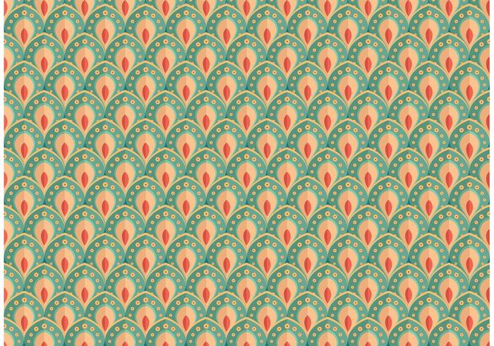 Pretty Peacock Pattern Vector