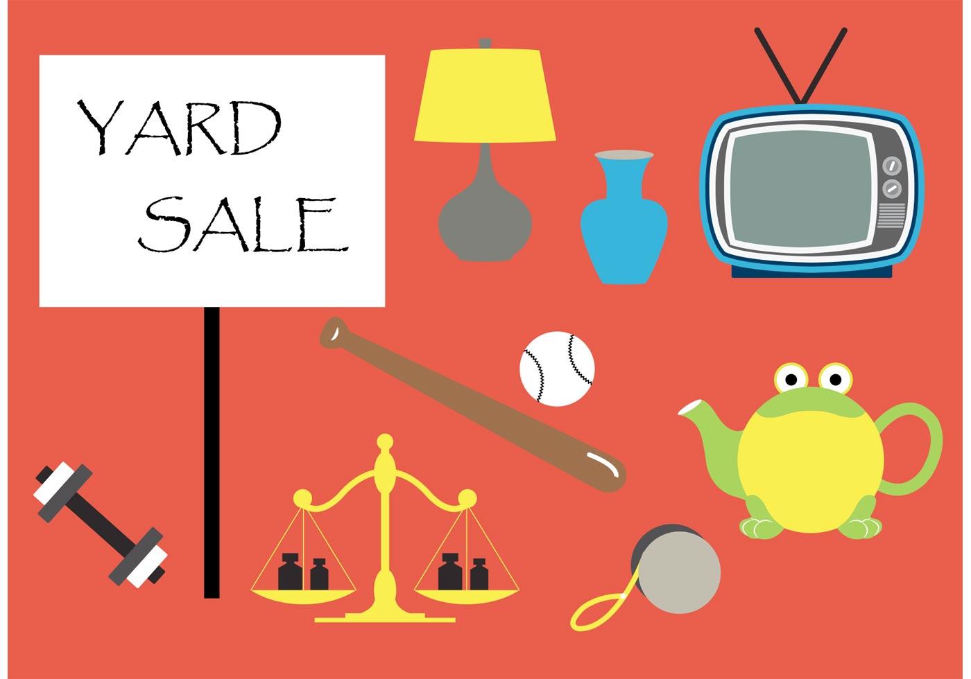 Yard Sale Vector Elements 90262 Vector Art at Vecteezy