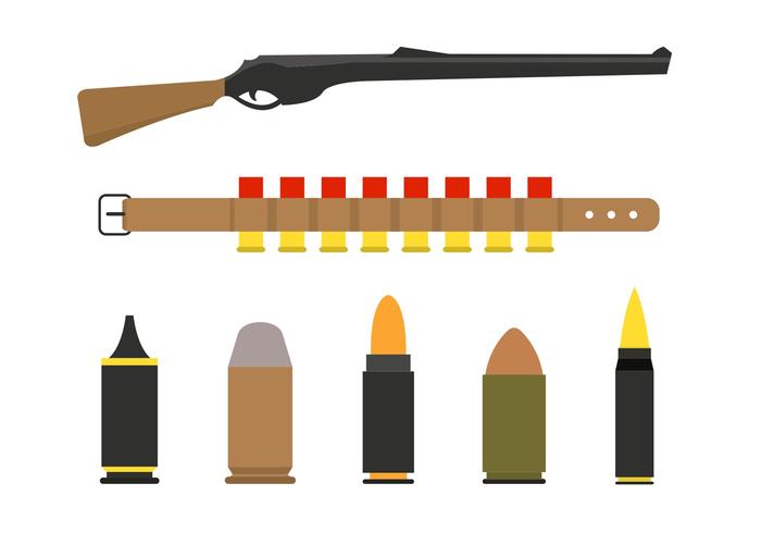 Shotgun Shells and Gun Vectors