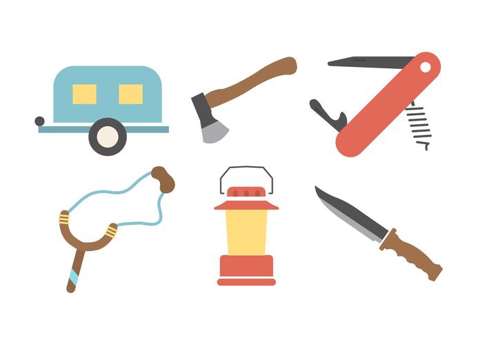 Vintage Camping Vector Elements Vintage Camping Vector Elements