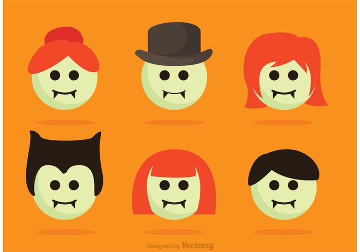 Cartoon Dracula Family Vector