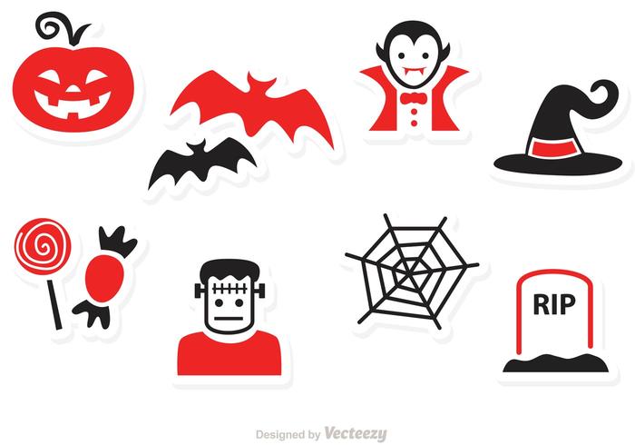 Halloween vector iconos