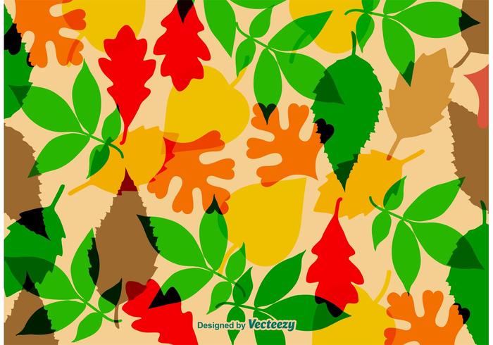 Autumnal Leaves Vector Texture