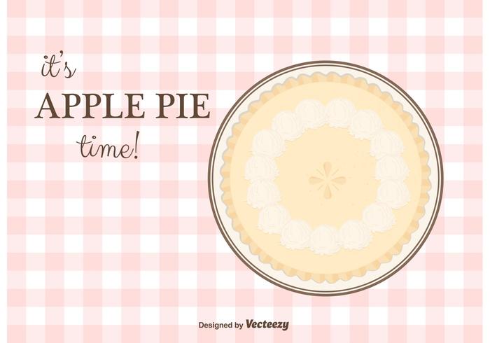 Apple Pie Vector Background