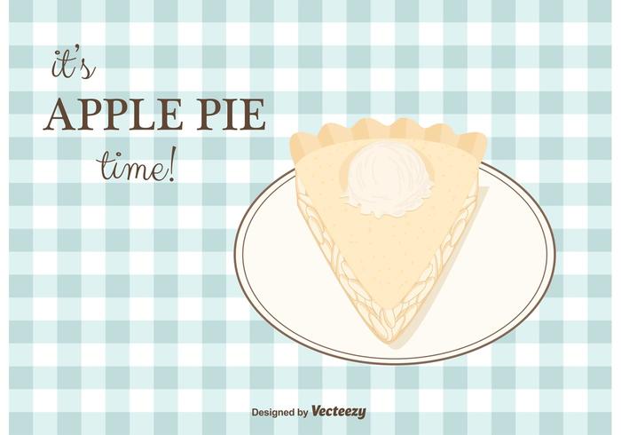 Apple Pie Vector Background