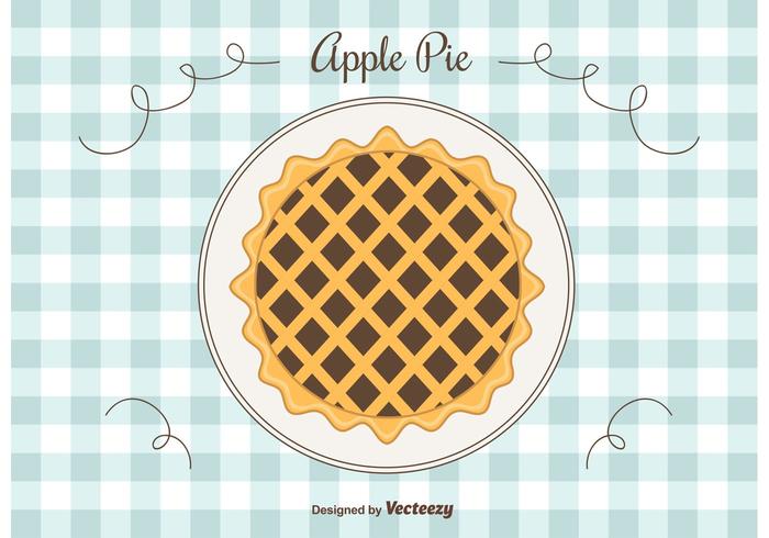 Apple Pie Vector Background