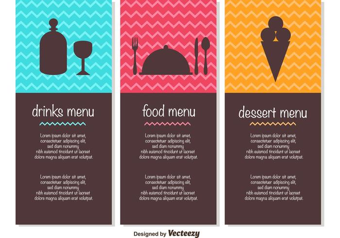 Free Menu Template Vectors