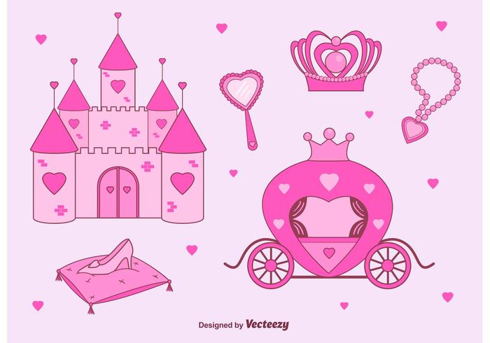 Princesa Castle Vector Set