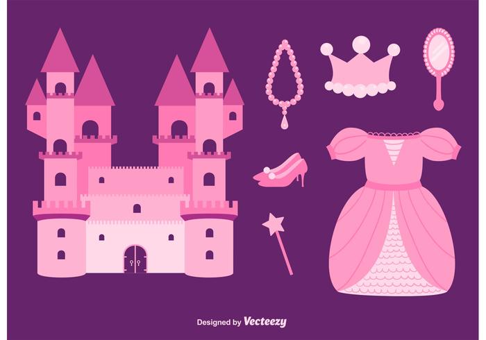 Conjunto de vector princesa