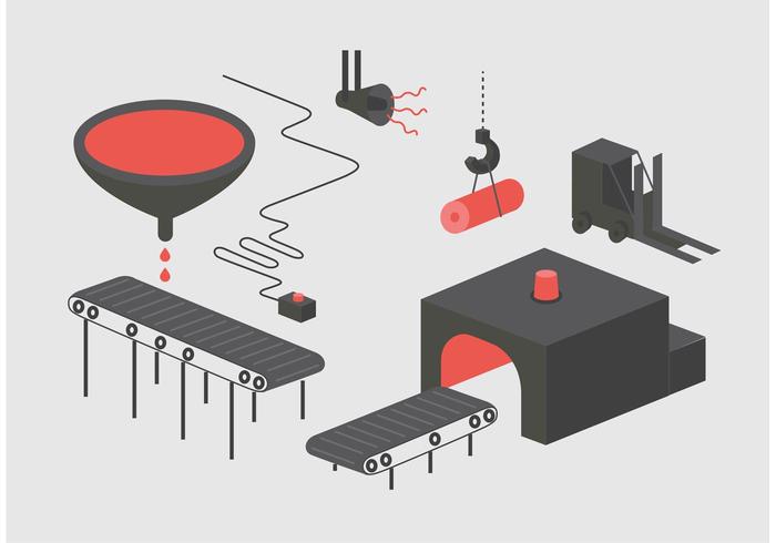 Factory Vector Illustration Factory Vector Illustration