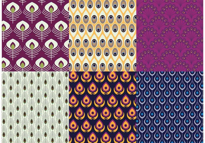 Peacock Patterns Vector Pack Peacock Patterns Vector Pack
