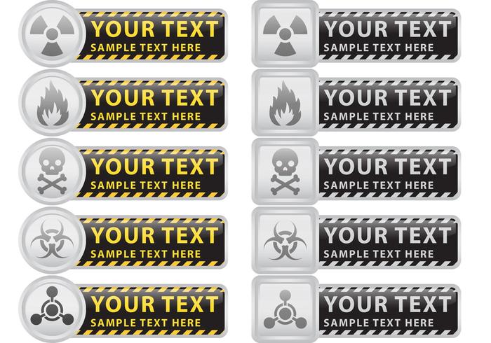 Prevention And Caution Vector Banners