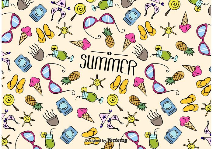 Summer Beach Texture Vector