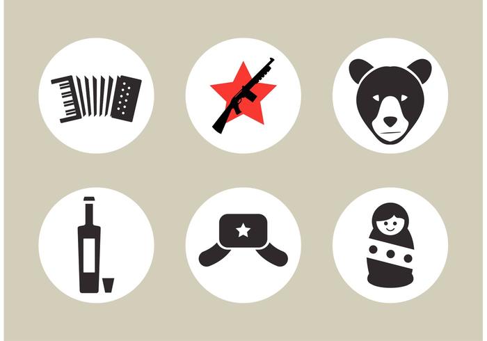 Iconos De Vector De Rusia