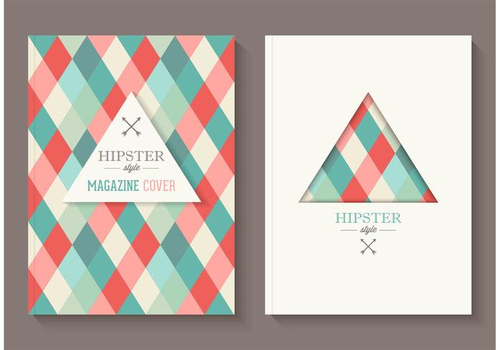 Vector libre de la cubierta de la revista de Hipster