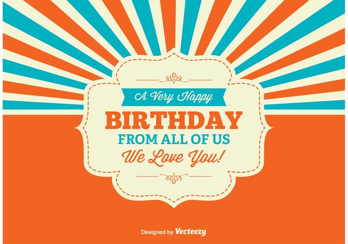 Colorful Birthday Illustration vector