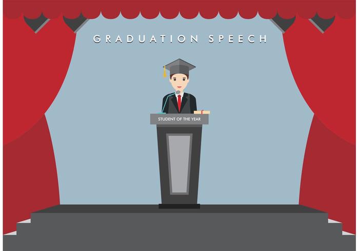 Graduation Speech Vector Free