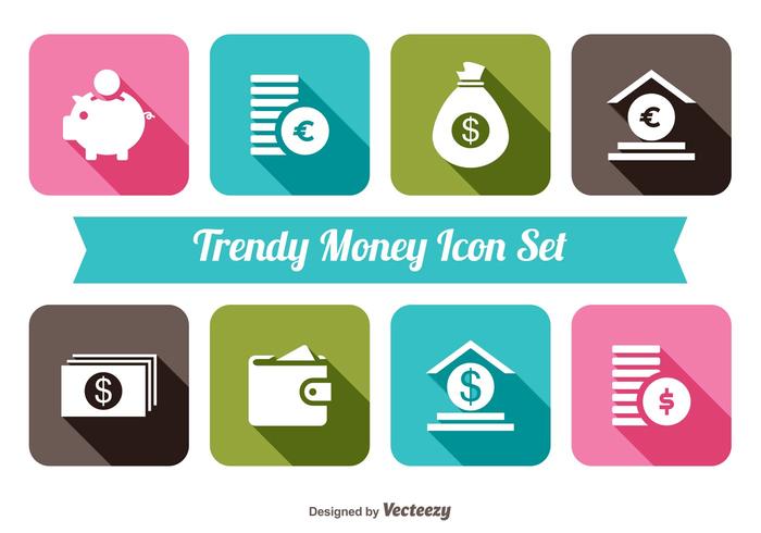 Trendy Monet Icon Set Trendy Monet Icon Set