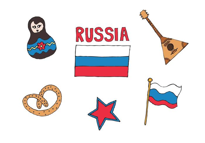 Serie libre del vector de Rusia