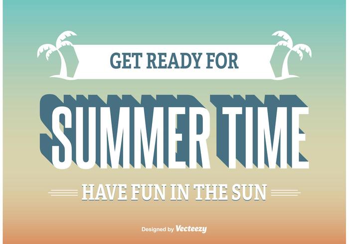 Summer Time Illustration Summer Time Illustration