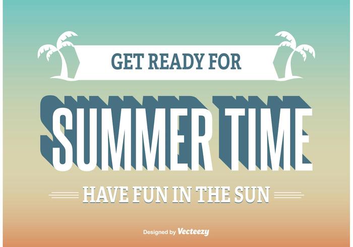 Summer Time Illustration vector