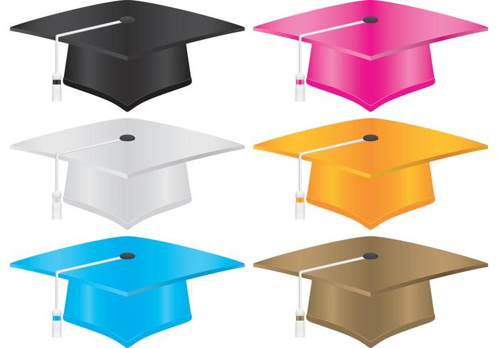 Graduation Hats vector