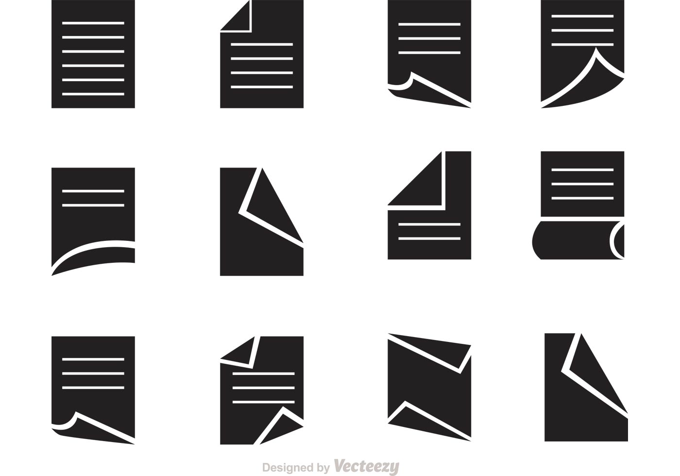 paper vector icons