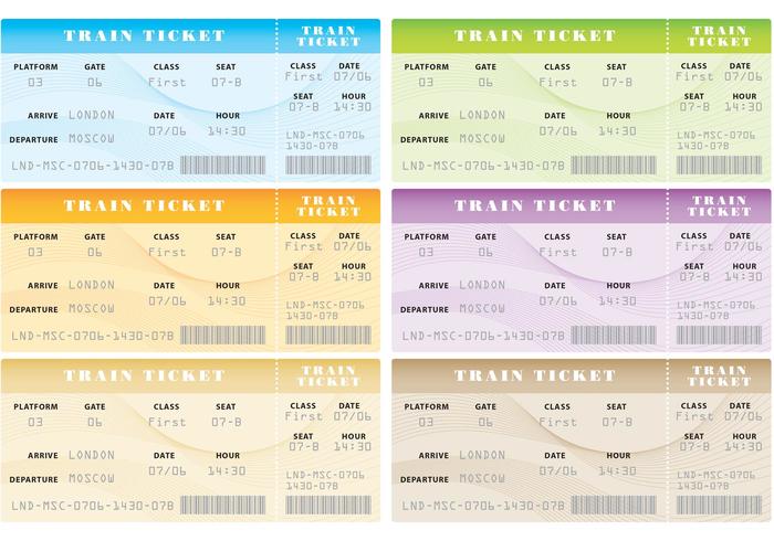 Train Ticket Vectors