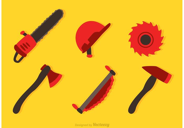 Lumberjack Tool Vector Icons