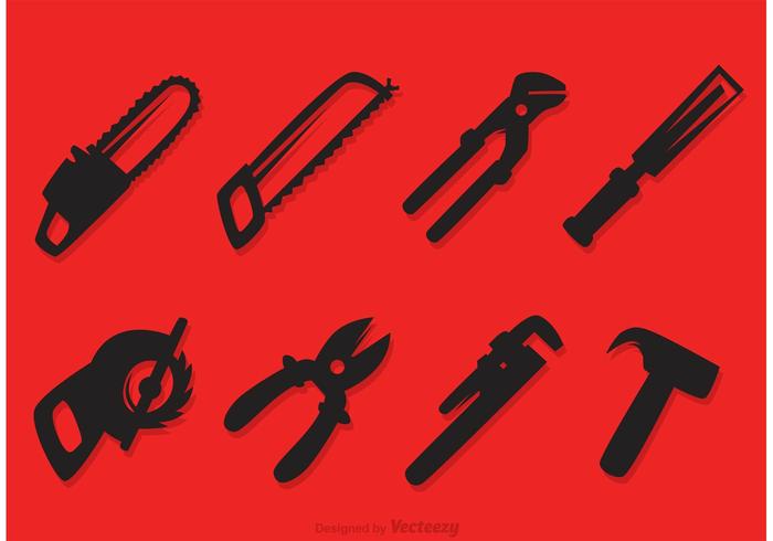 Iconos de vectores de herramientas de reparación