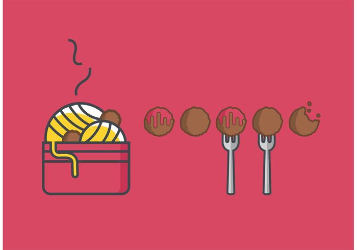 Meatball Vector Set Meatball Vector Set