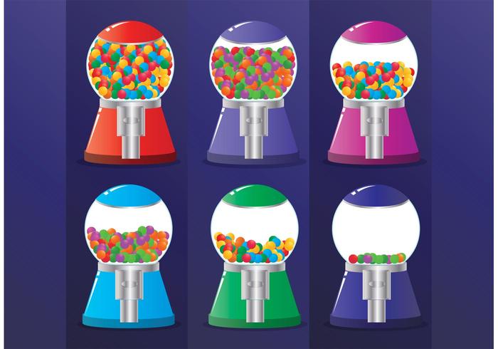 Bubblegum Machine Vectors