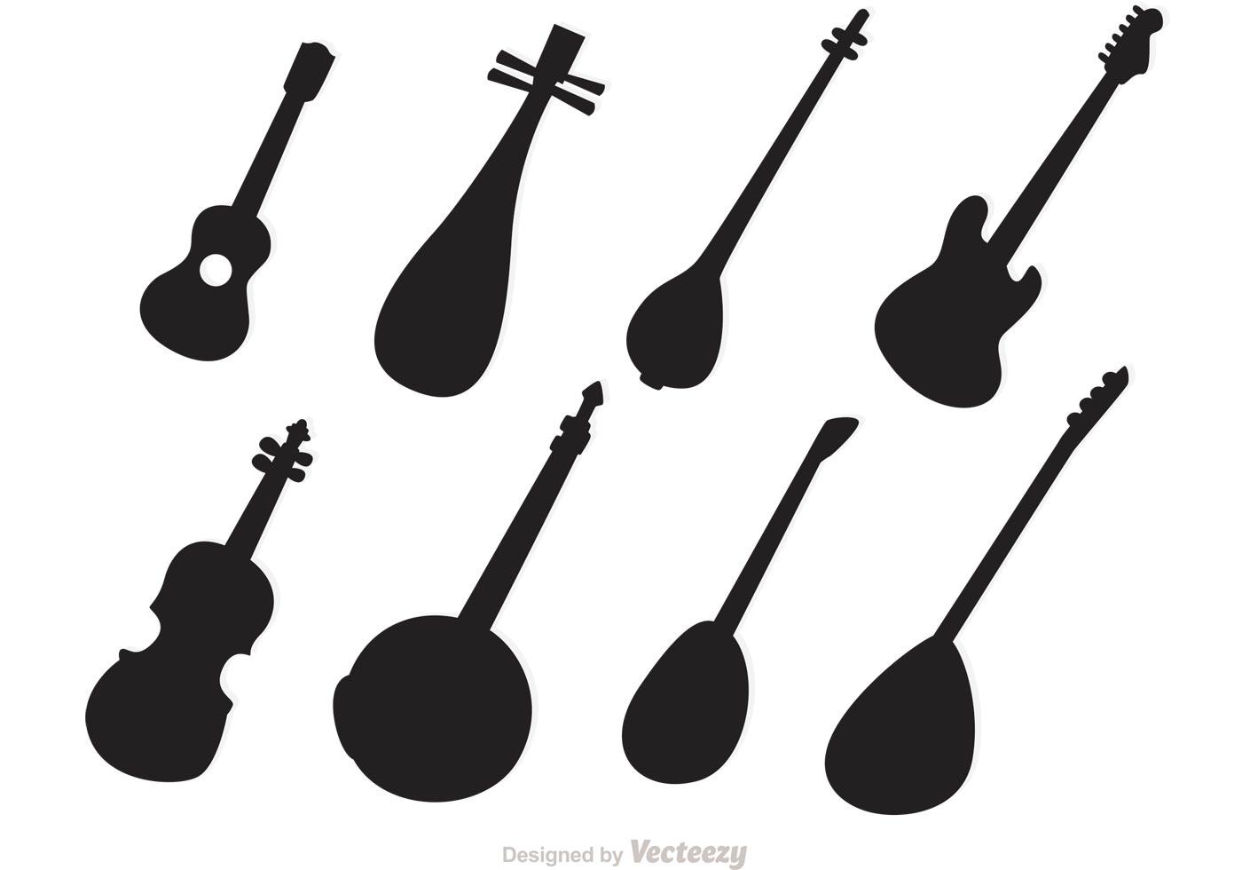 Silhouette String Instruments Vectors 90681 Vector Art at Vecteezy