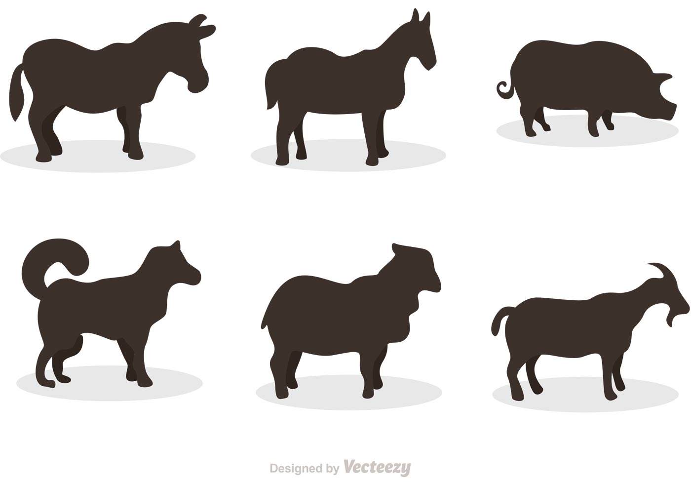 Download Mammal Silhouette Vectors - Download Free Vector Art ...
