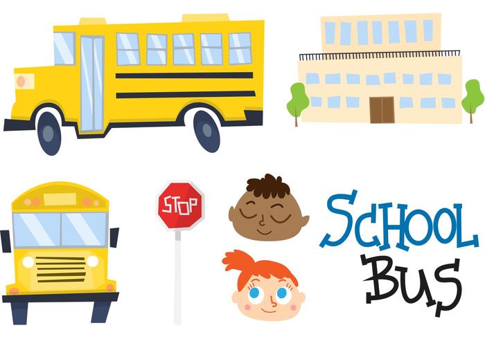 Cartoon School Bus vector