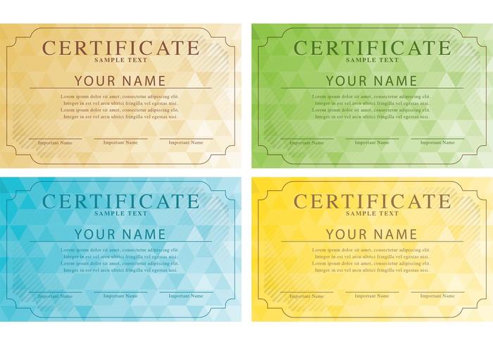 Modern Certificate Vectors Modern Certificate Vectors