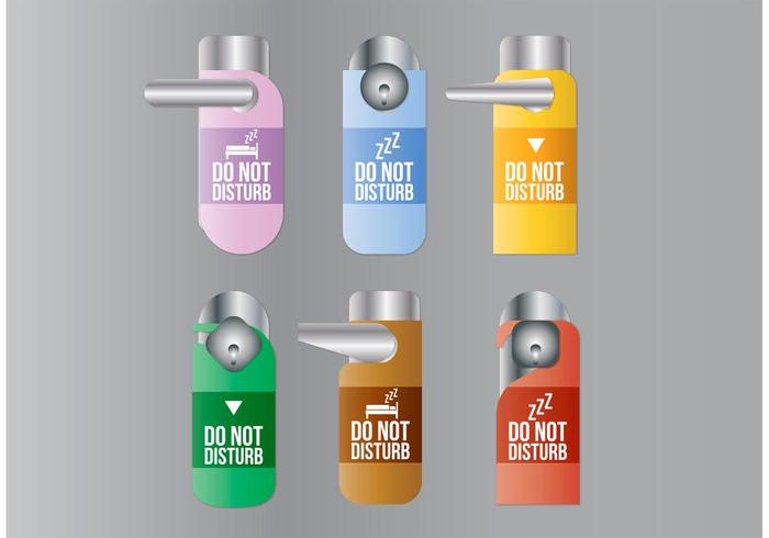 Do Not Disturb Vector Signs