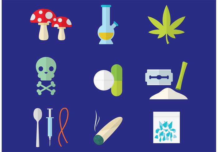 Drugs Vector Icons