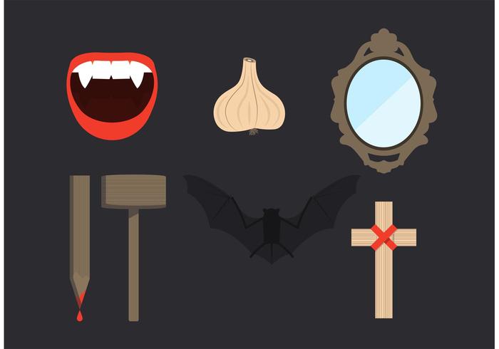 Dracula Elements Vector Set