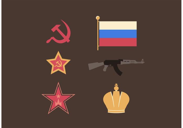 Rusia Símbolos Vector Libre